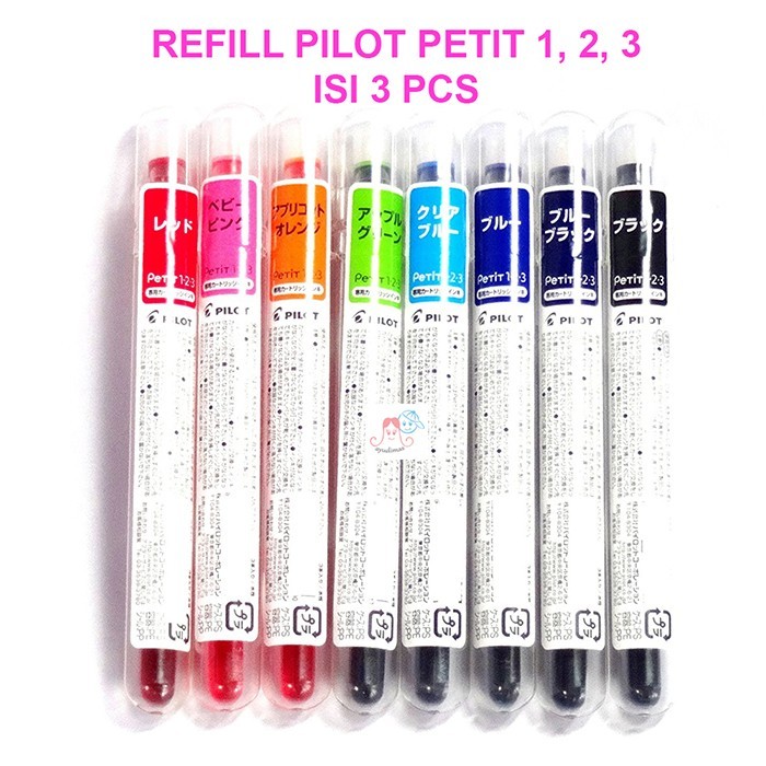 

TERBARU Pilot Petit Pen Refill Cartridge / Mini pena / brush / spidol PROMO!