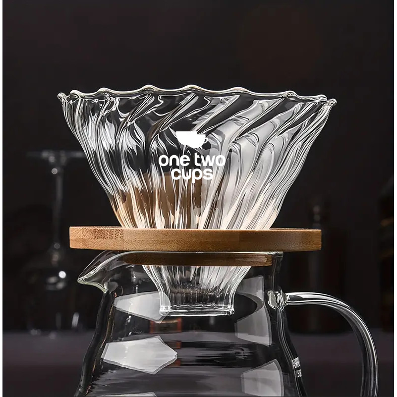 Filter Penyaring Kopi V60 Coffee Filter Wooden Bracket - SE102 - Taffware
