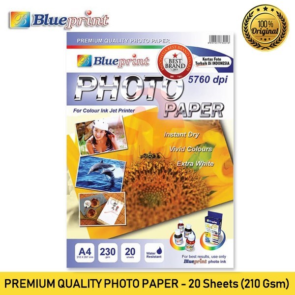 

Blueprint Photo Paper 20 Sheet A4 230 gsm