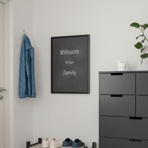 

KEA PAPAN MEMO/PAPAN MEDIA TULIS KAPUR 50X70CM ORIGINAL_HITAM