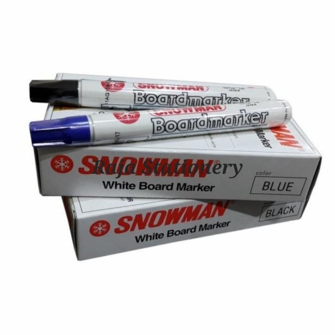 

SNOWMAN WHITEBOARD MARKER SPIDOL PAPAN TULIS SNOWMAN BG-12 1 BOX 12PCS