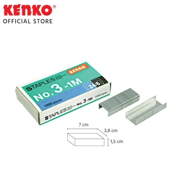 

Isi Staples Kenko No.3 Satuan/Pcs/Ecer