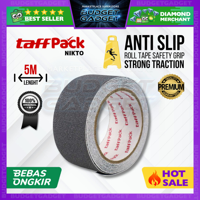 

Taffpack Lakban Anti Slip Tape Anti Licin Kasar Sand Grip 5M X 5Cm