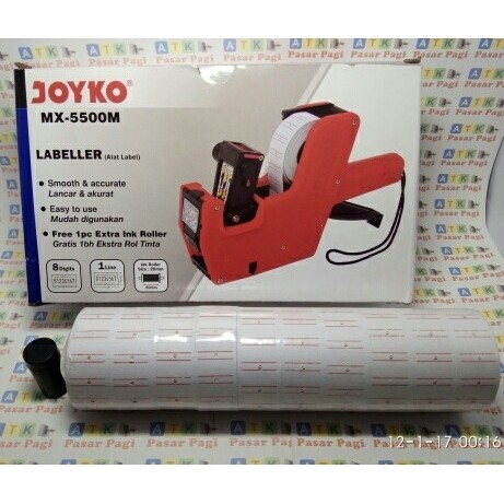 

Label Harga Joyko Mx 5500 + 10 Roll Label + Tinta ( Paket Murah )