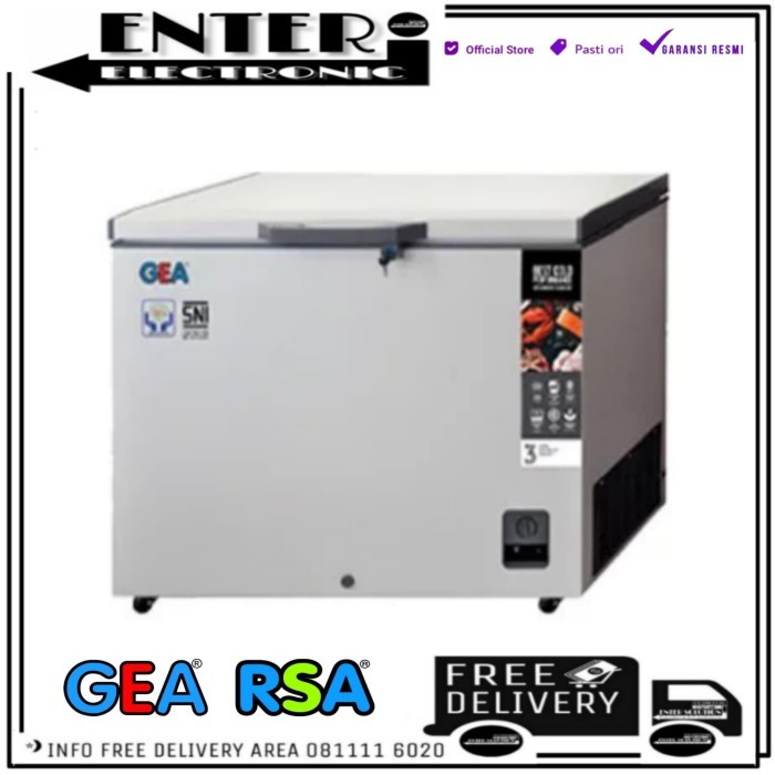 Gea Ab336 - Chest Freezer Gea 330 Liter Freezer Pembeku Ab 336 R