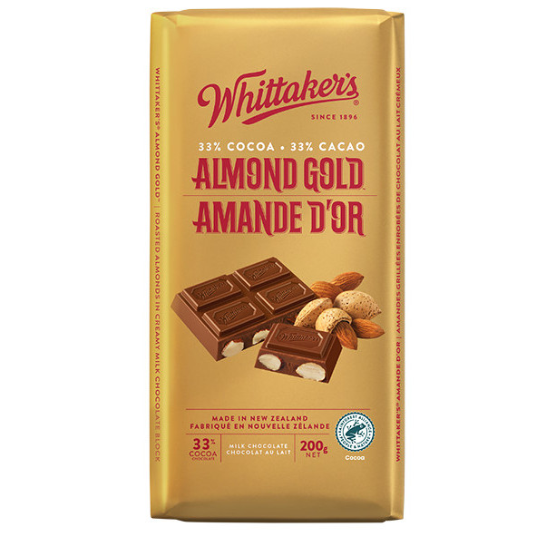 

cokelat whittakers almond gold 200 gr