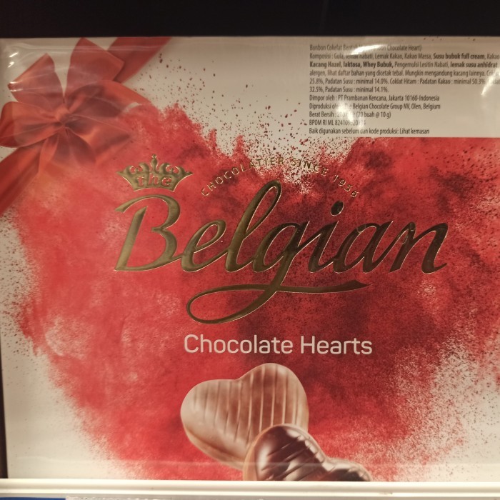 

the belgian chocolate hearts 200gr