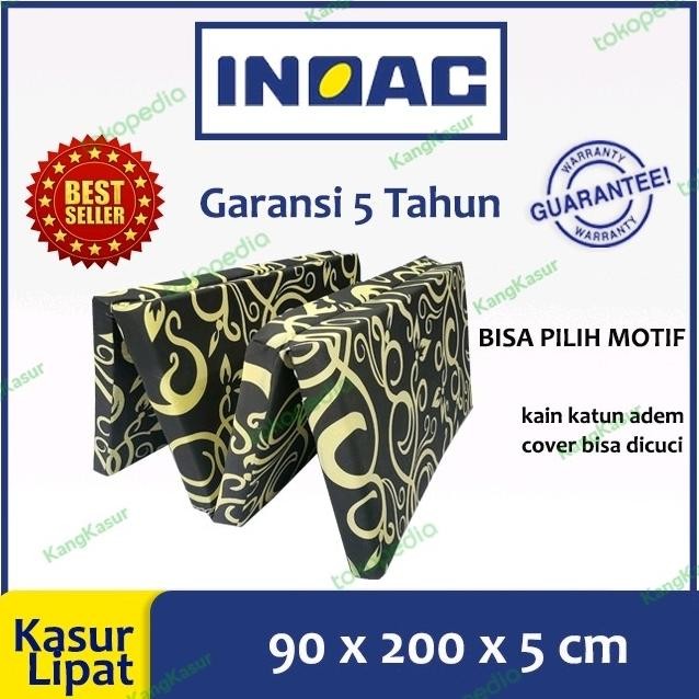 kasur busa inoac lipat 4 ukuran 200x90x5 cm