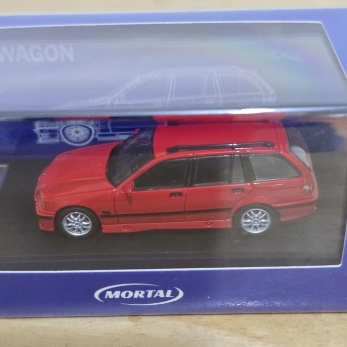 Mortal Bmw E36 Touring Wagon Diecast Koleksi Mobil Mainan Mini Scale 1/64 Original