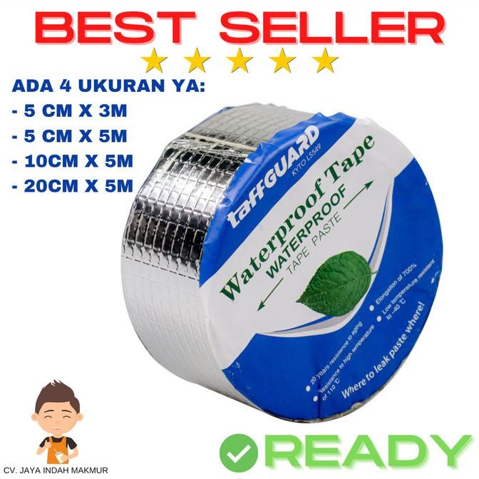 

LAKBAN ANTI BOCOR ANTI AIR ALUMINIUM FOIL BUTYL WATERPROOF TAPE TEBAL ASLI
