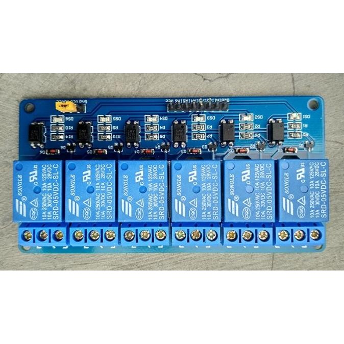 SIAP KIRIM 6 CHANNEL RELAY MODULE