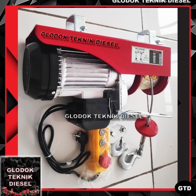Electric Wire Rope Hoist 1 Ton 1200 Kg 20M Takel Katrol Listrik 1200Kg