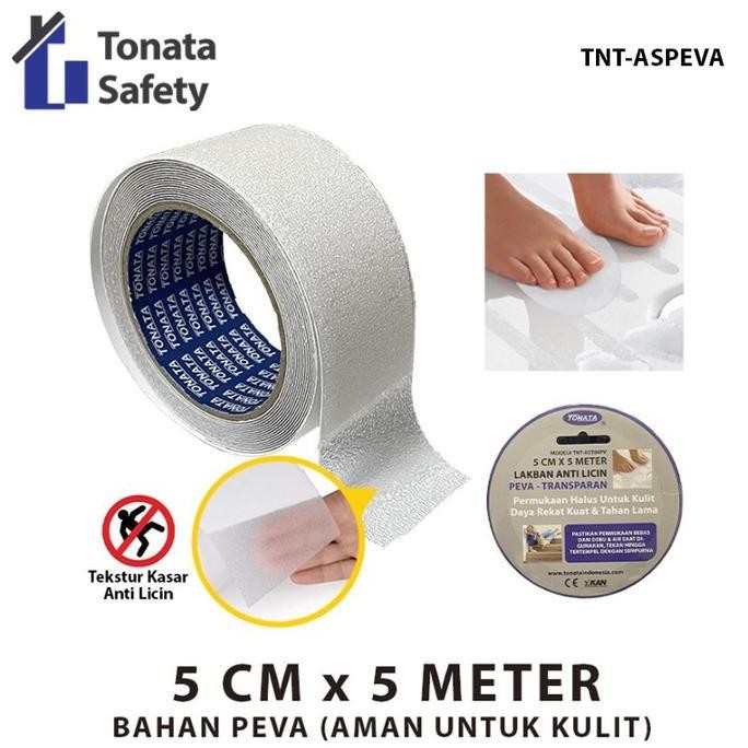 

ANTI SLIP TAPE PEVA / LAKBAN ANTI LICIN INDOOR BENING 5 CM X 5 METER ASLI