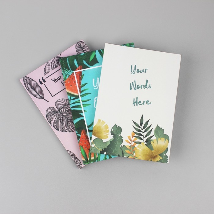 

HRG DISKON Notebook #Tropical Quote/ Custom/ Planner Dotted/ Grid/ Journal