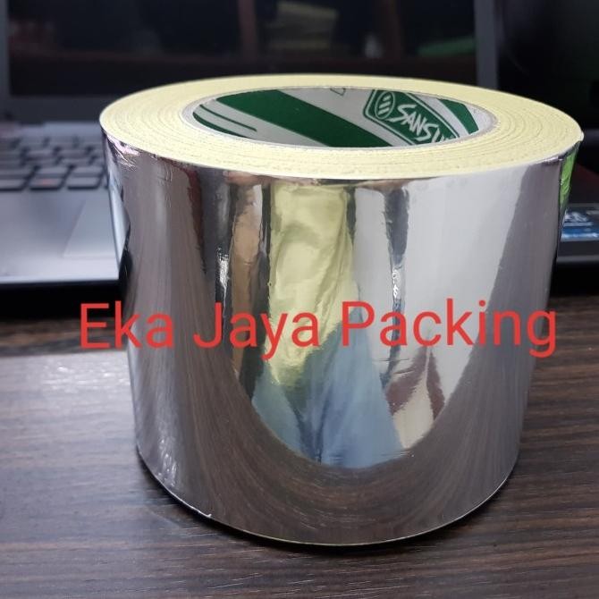 

JUAL LAKBAN SANSUI ALUMINIUM FOIL TAPE 3" ASLI