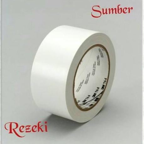 

3M LAKBAN LANTAI 764 WHITE UKURAN 2"IN X 33M / FLOOR MARKING 764 ASLI