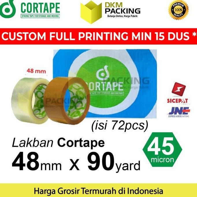 

LAKBAN 48MM X 90YARD CORTAPE PREMIUM PLAKBAN ISOLASI TERMURAH / DUS ASLI