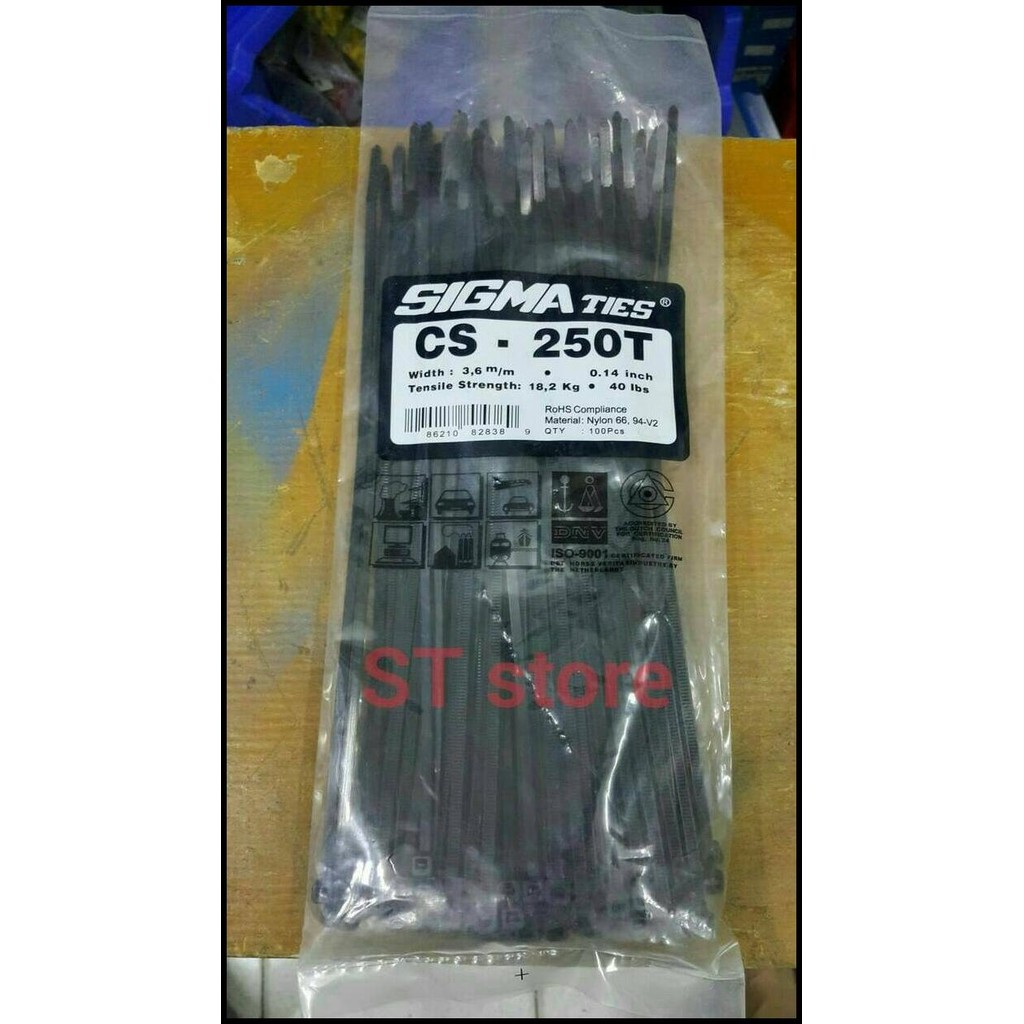

Kabel Ties /Sigma Ties Cs-250T Hitam [25Cm]