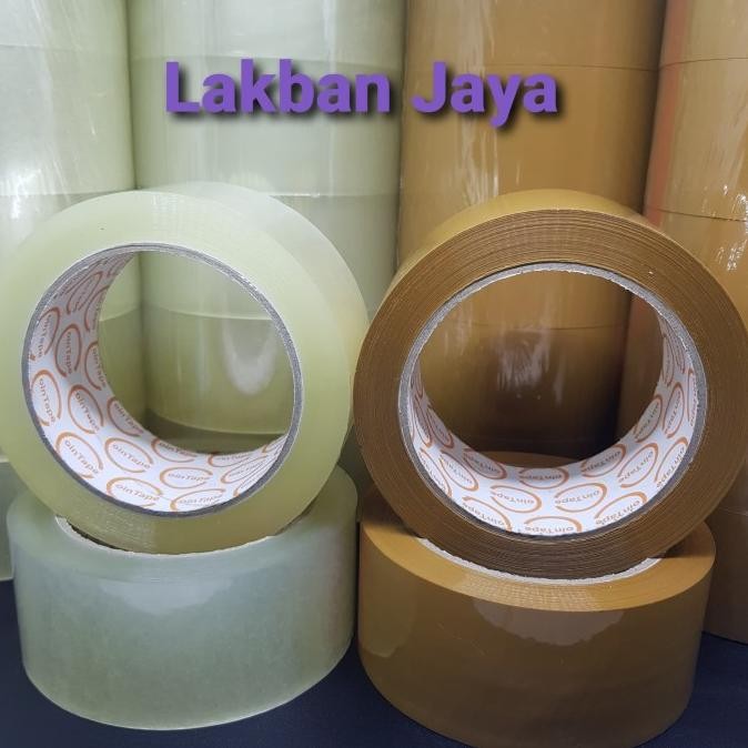 

LAKBAN BENING DAN COKLAT UK 45MMX100 YARD KHUSUS GOJEK DAN GRAB ASLI