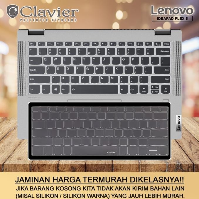 KEYBOARD PROTECTOR COVER LENOVO IDEAPAD FLEX 5 5I 15 SILIKON COOSKIN STOK TERBATAS