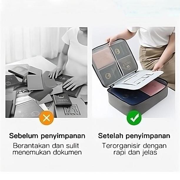 

Tas Dokumen Anti Air Password Travel Bag Tas Penyimpanan Dokumen File