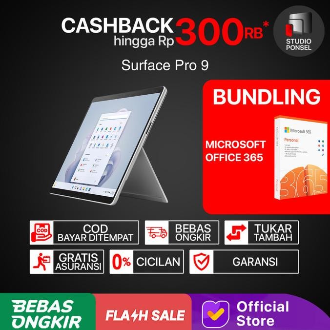 Microsoft Surface Pro 9 Intel I7 / I5 1Tb 512Gb 256Gb Ssd 16Gb Ram