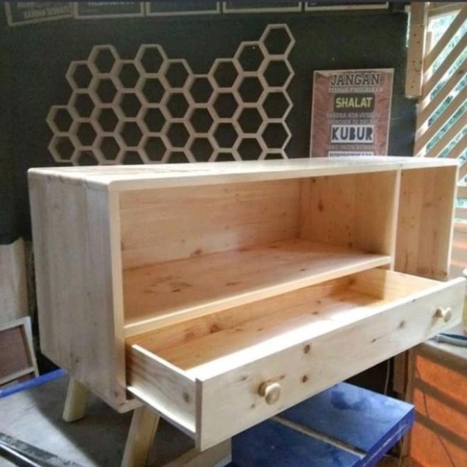 Meja Tv / Rak Tv Murah Kayu Jati Belanda