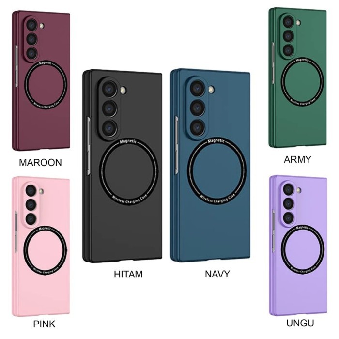 SALE TERLARIS NEW CASE FOR SAMSUNG Z FLIP 6 FOLD 6 MAGSAFE DOFF MAGNETIC / CLEAR HARD CASE / RING