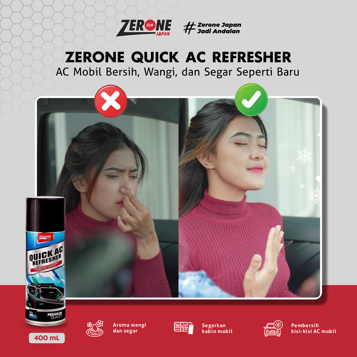 Zerone Quick Ac Refresher Penyegar Ac Mobil