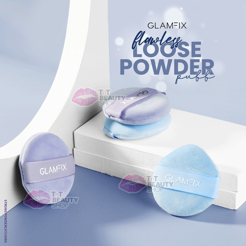 GLAMFIX [2pcs] Flawless Loose Powder Puff| Spons Bedak Tabur| Alat Kecantikan Makeup by DAZZLE ME  |