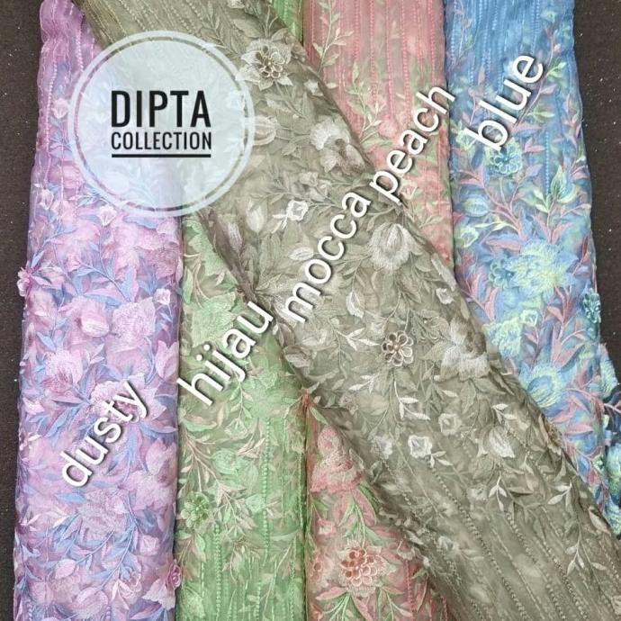 kain tile 3D/kain tile 3D bunga timbul /kain kebaya, gaun, dres L82BJ