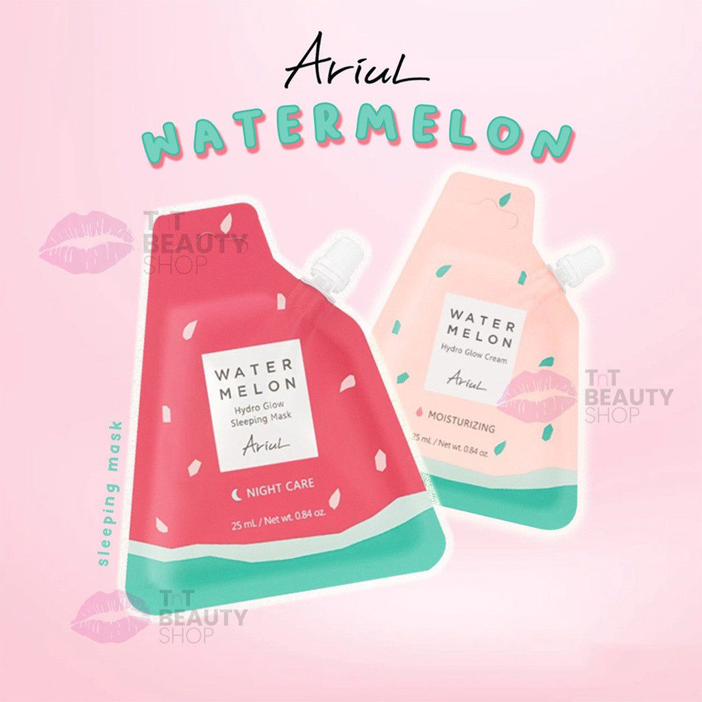 Ariul Watermelon Hydro Glow Sleeping Mask Spout | Hydro Glow Cream Spout 25ml | TnT Beauty Shop