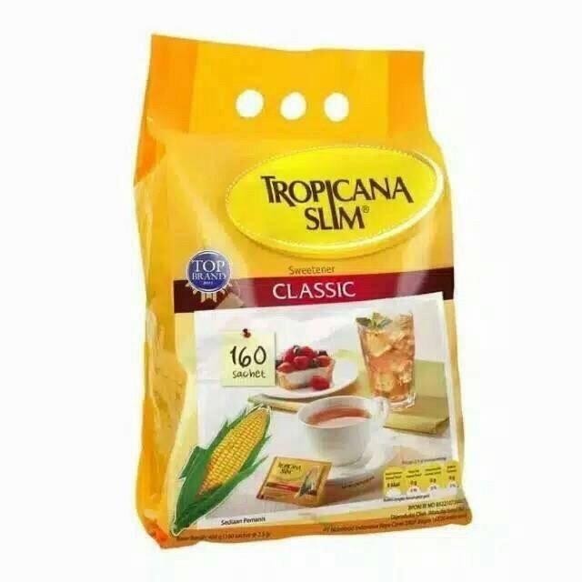 

TROPICANA SLIM CLASSIC SWEETENER 160 SCH X 2,5 GR