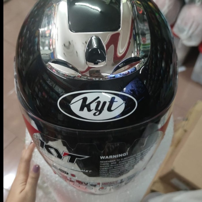 Kyt Jet Centro Solid Black Glossy , Pink Original