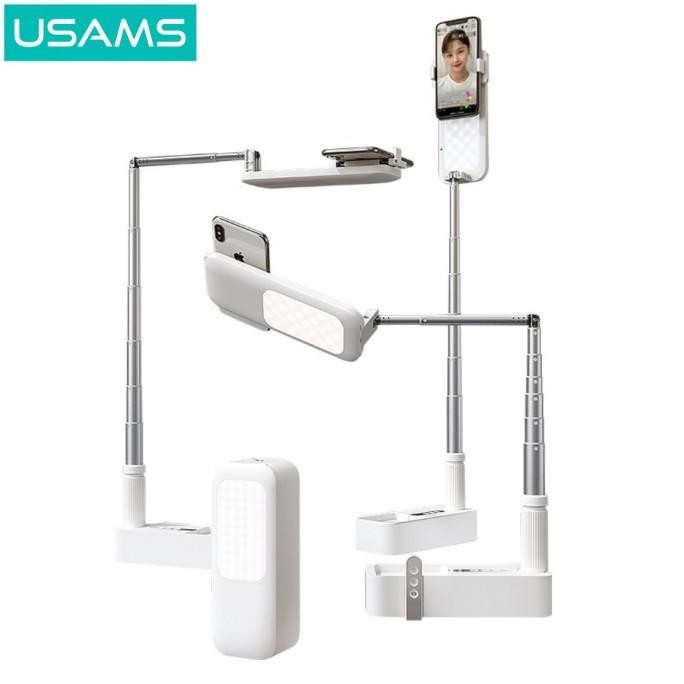 Usams Zb209 Stand Phone Live Show Lipat Multi Fungsi Ring Light