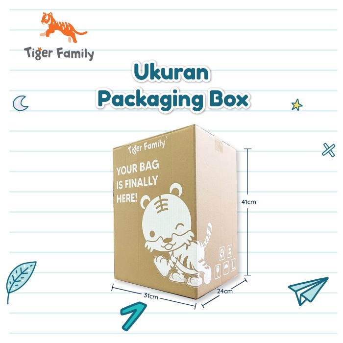 

Free Packaging Box - Tiger Family Ergonomic Bag