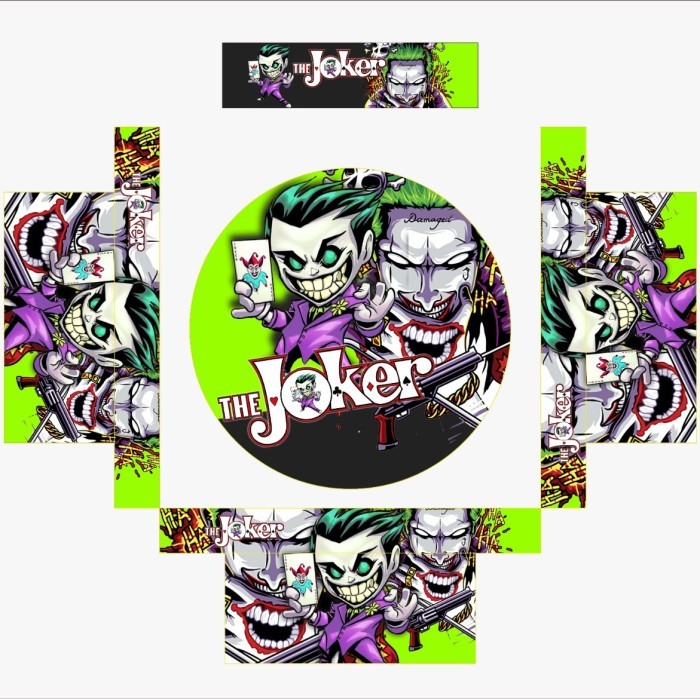 TERBARU sticker tebok lovebird motif kid joker