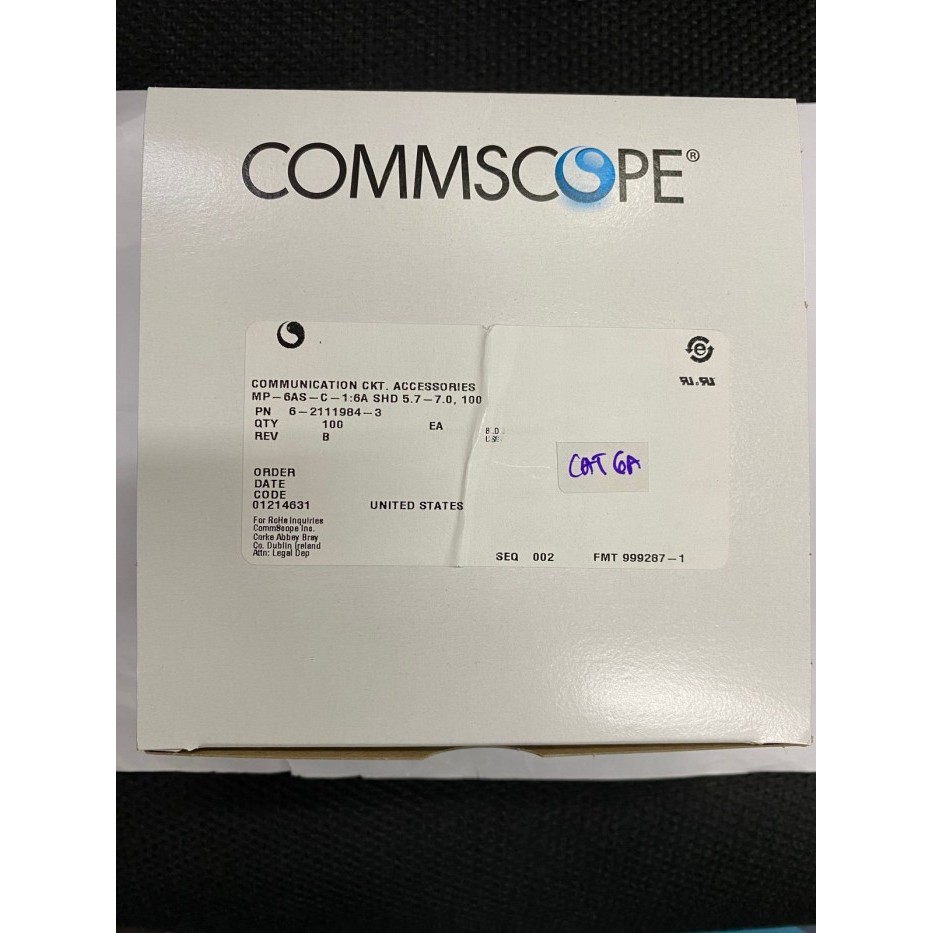 Connector Lan RJ 45 RJ45 Amp Commscope STP Cat6A Cat 6A