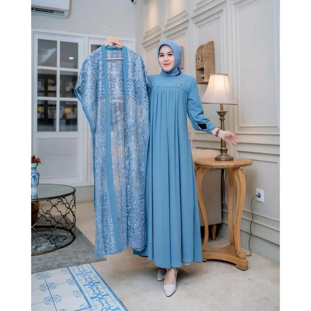 Ghamis Gamis Perempuan Hadroh Gems Gamiz Muslimah Terbaru2025 Srgam Keluarga Hamis Fashion Gaung Cew