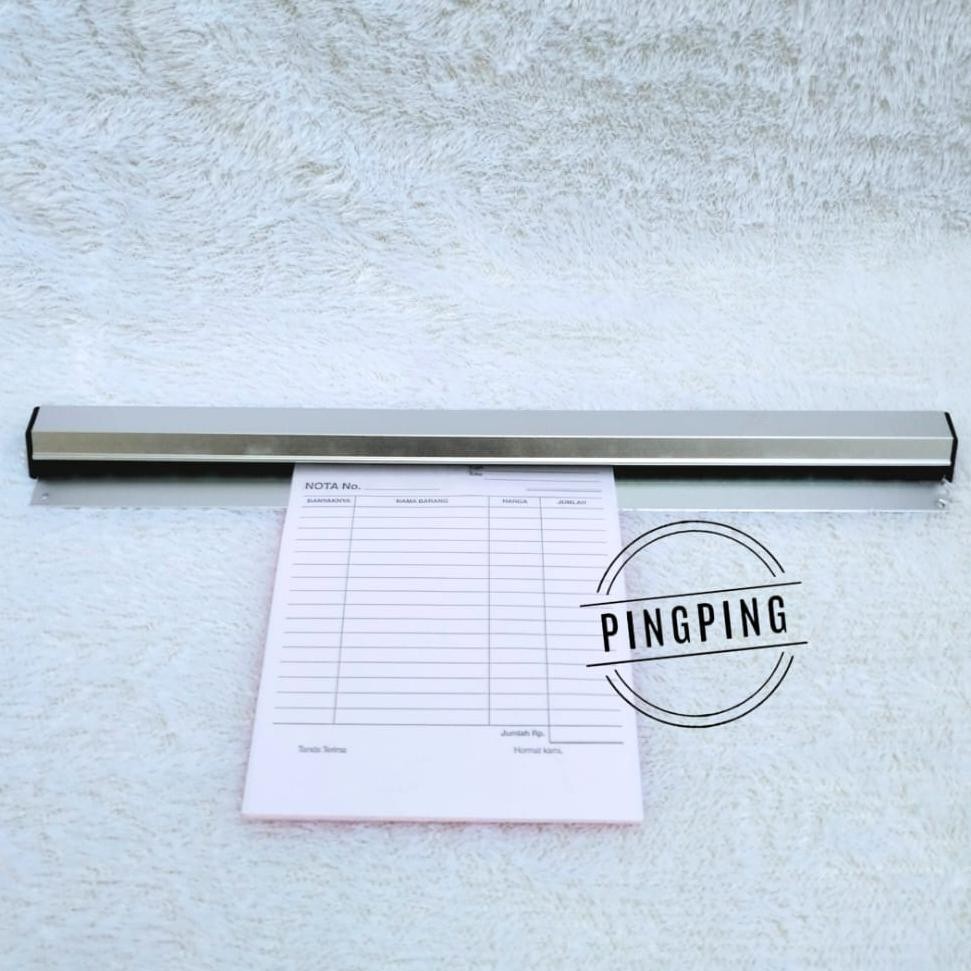 

TERMURAH Bill Holder/ Receipt Holder/ Capitan Nota Stainless/Bill Holder/ Receipt Holder/ Capitan Nota Stainless 45x6 cm/60*6cm/90*6cm/Penjepit Kertas Bon Bill Tab Grabber Aluminum Bill Holder Restaurant Getra Cafe Ox04