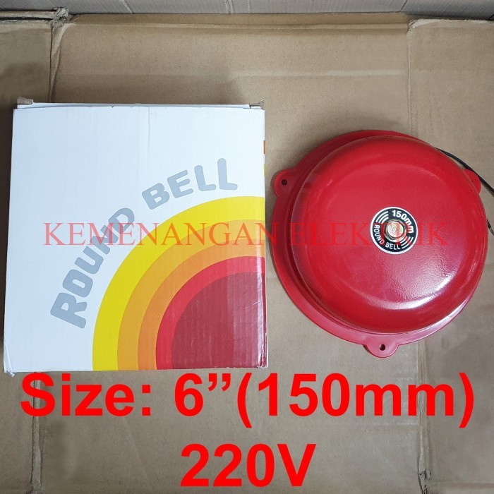 Mantab Ewig Round Bell / Bel Kring / Alarm 6" 150Mm / Bel Sekolah Pabrik