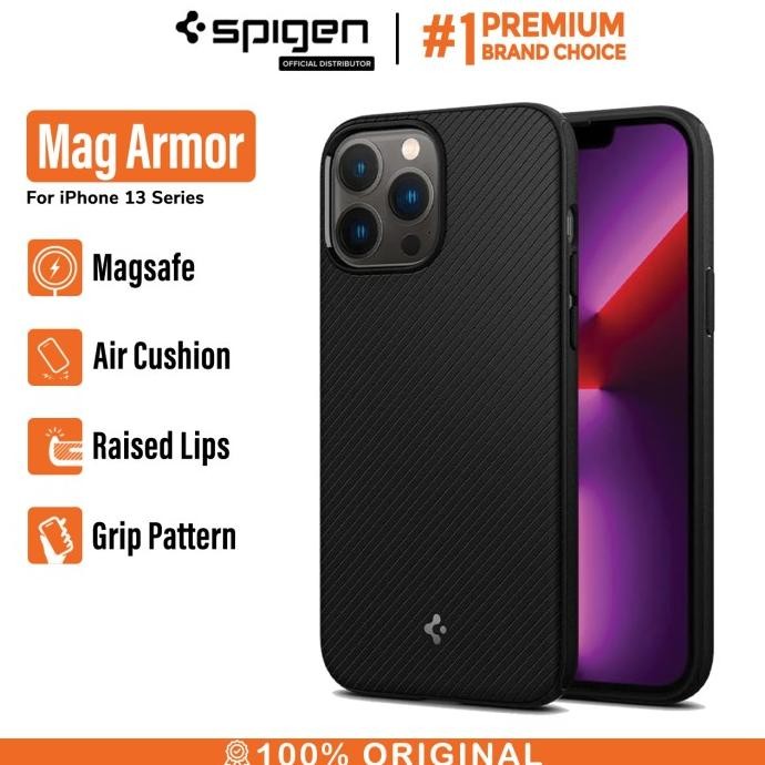 Case Iphone 13 Pro Max 13 Mini Spigen Mag Armor Magsafe Matte Casing