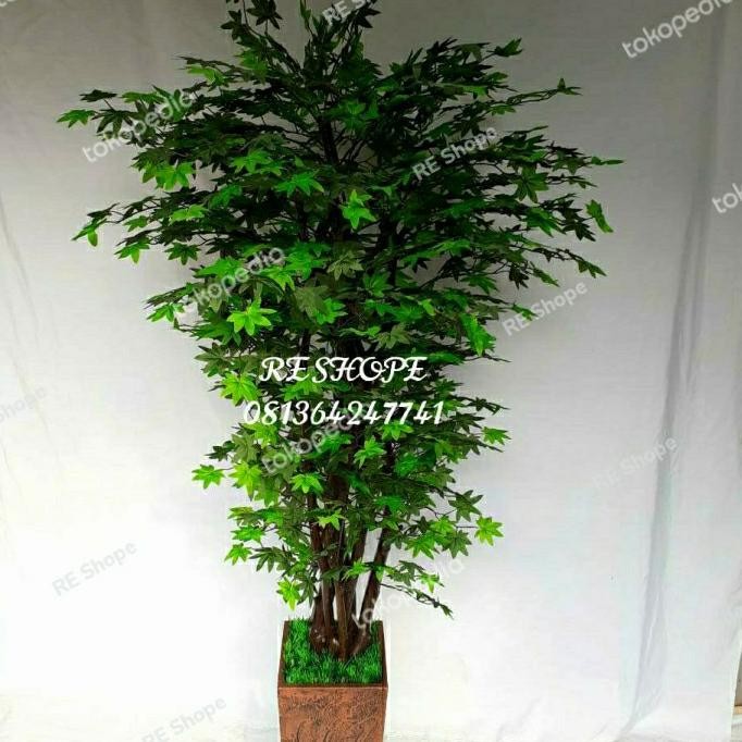 Bunga Plastik Hias/Bunga Hias/Pohon Hias/Pohon Plastik/Pohon Maple