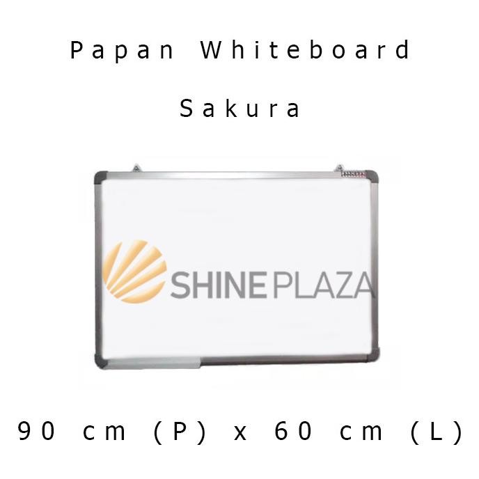

Papan Tulis Whiteboard Sakura 60 X 90 - White Board Magnet Gantung Original Dan Terpercaya