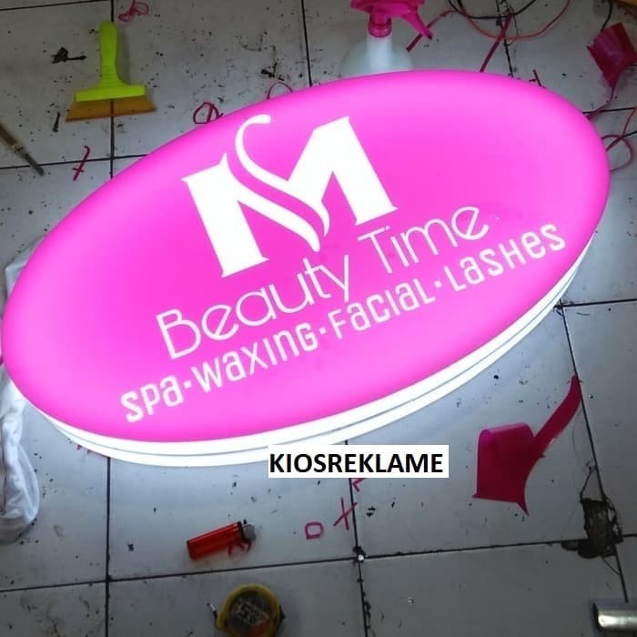 Neon Box Oval 45Cmx90Cm New