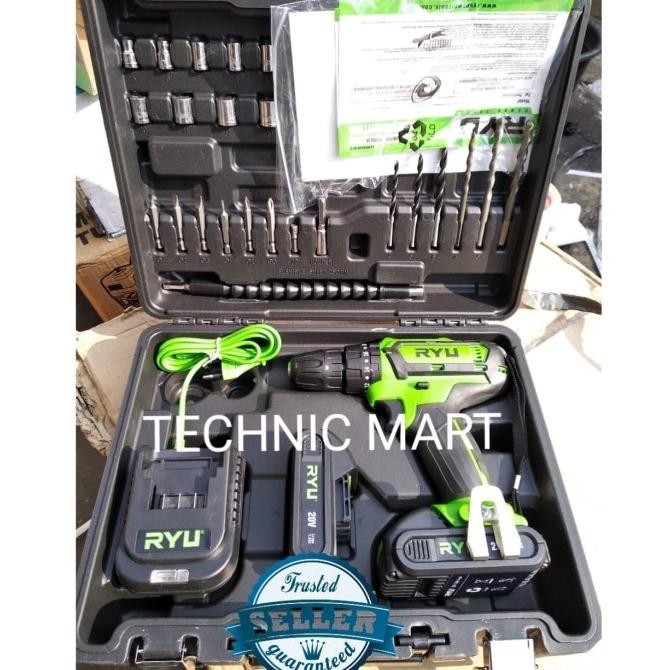 Cordless Impact Drill Ryu Rci20V / Rci 20V Mesin Bor Baterai Ryu Original Dan Terpercaya