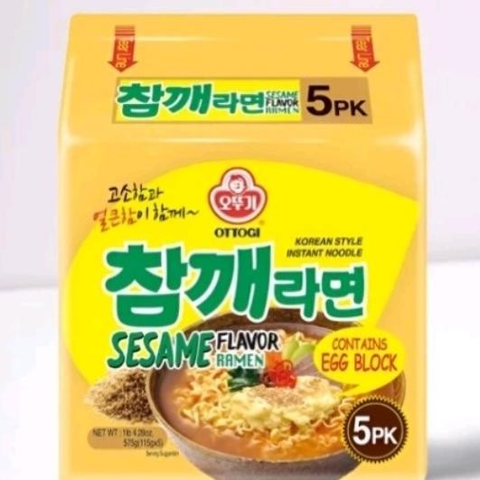 

Ottogi Sesame Ramen 115g (5pcs) -Mie Wijen Made in Korea KTS