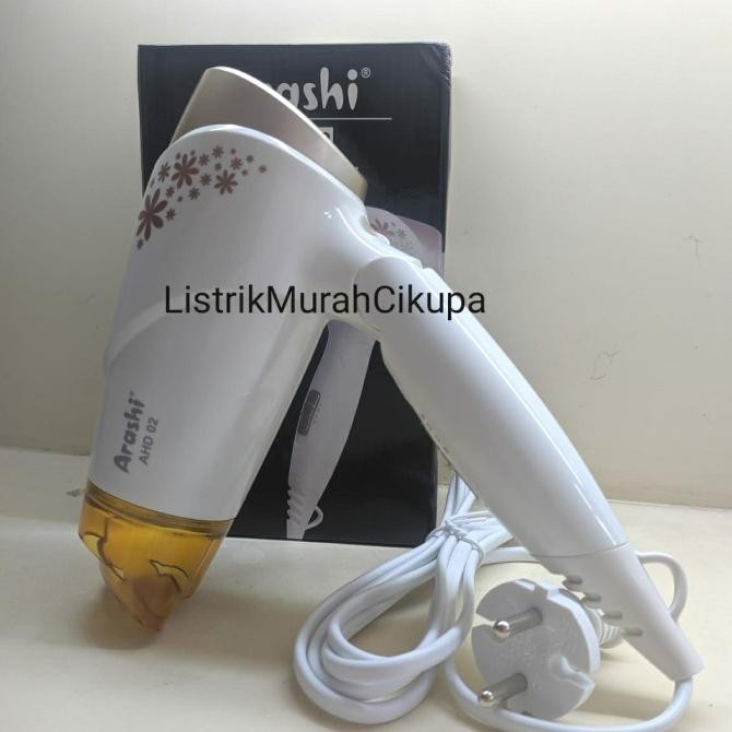 ARASHI AHD02 Hair Dryer HairDryer Pengering Rambut Level Speed 500w