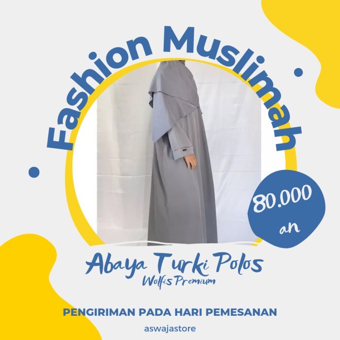 Abaya Turki Polos Abaya Arab Polos Gamis Turki Polos Gamis Polos #Gratisongkir #Sale #Discount