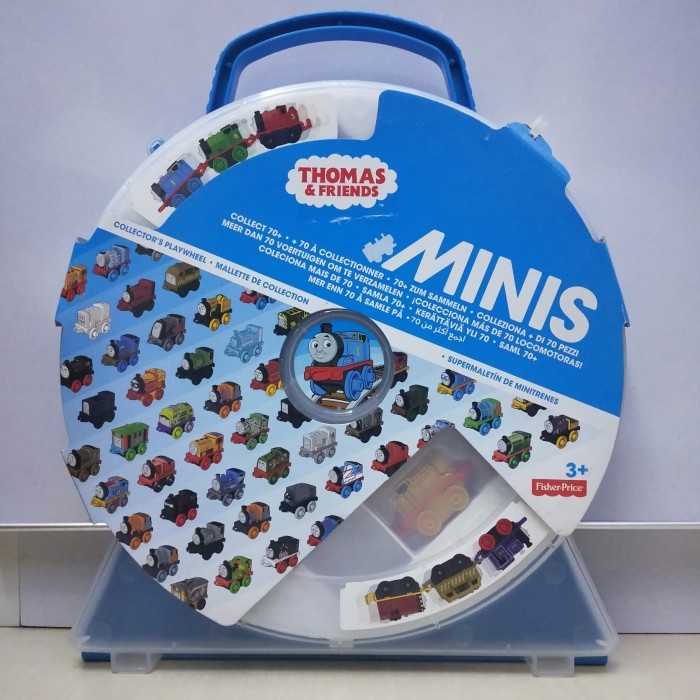 PROMO Thomas and Friends Carries Carry Case Box Bulat - Minis Gold - Koleksi